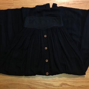 Matilda Jane Black button down maxi skirt